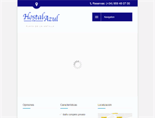 Tablet Screenshot of hostalazul.com